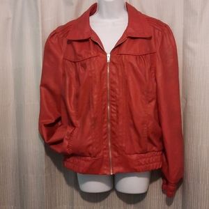 Red Bomber Jacket size XL